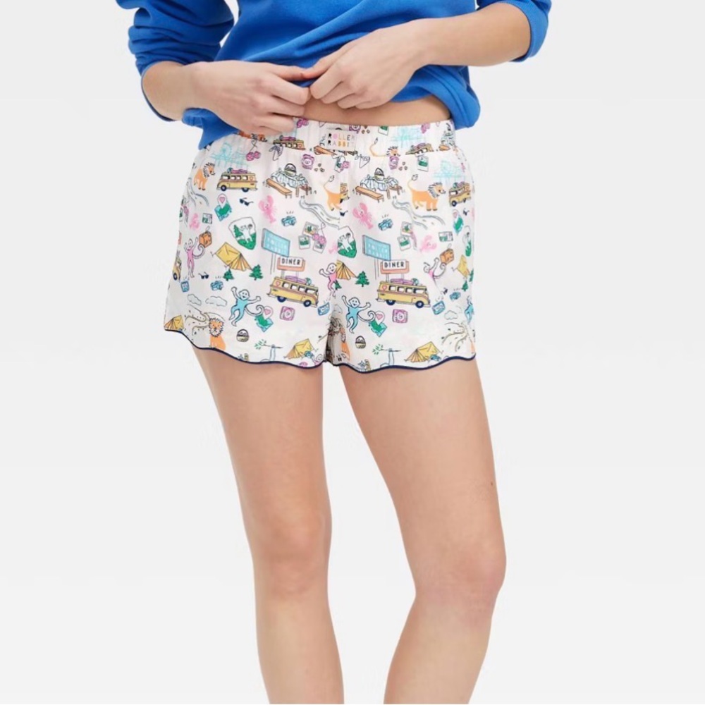 Roadtrip Poplin Boxer Shorts Blue/Yellow/Pink -‎ Roller Rabbit x Target